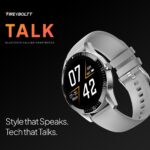 Fire-Boltt Talk Round Smart Watch 1.39″ TFT Display with Bluetooth Calling, Dual Button, Voice Assistance, SPO₂ & Heart Rate Monitor, 120+ Sports Modes, Smartwatch for Men & Women - Grey - Image 3