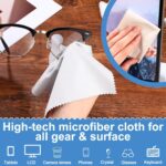 Microfiber Cleaning Polishing Cloth for Mobile Screen Camera Lense Tablets iPad Monitors Desktop Laptop Sunglasses and Other Glass Materials (Multi-Color) 6 x 7 Inches - Pack of 5 - Image 6