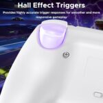 Ant Esports GP400 RGB Wireless Gamepad | Hall Effect Triggers & Joystick | Double Shock, Six-Axis Sensor, Turbo Function | 1000mAh Battery, 12H Playtime | PC/PS4/PS3/Switch/Android/iOS – White - Image 3