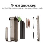DailyObjects Loop Qi2 Certified 10000 Mah Mag-Safe Compatible Aluminium Wireless Power Bank|Fast Charging| Compatible with Samsung/OnePlus/iPhone 12/13/14/15/16/Pro Max | Pocket Size - Titanium - Image 5
