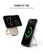 DailyObjects Loop Qi2 Certified 10000 Mah Mag-Safe Compatible Aluminium Wireless Power Bank|Fast Charging| Compatible with Samsung/OnePlus/iPhone 12/13/14/15/16/Pro Max | Pocket Size - Titanium - Image 7