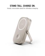 DailyObjects Loop Qi2 Certified 10000 Mah Mag-Safe Compatible Aluminium Wireless Power Bank|Fast Charging| Compatible with Samsung/OnePlus/iPhone 12/13/14/15/16/Pro Max | Pocket Size - Titanium - Image 8