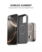 DailyObjects Loop Qi2 Certified 10000 Mah Mag-Safe Compatible Aluminium Wireless Power Bank|Fast Charging| Compatible with Samsung/OnePlus/iPhone 12/13/14/15/16/Pro Max | Pocket Size - Titanium - Image 9
