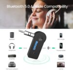 Sounce Bluetooth Receiver/Hands-Free Car Kit, Portable 3.5mm Bluetooth Aux Adapter Wireless Music Streaming for Home, Car Audio System, Headphone, Speaker (Bluetooth 4.2, A2DP, 40 FT Range) - Image 5