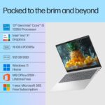 HP Pavilion Plus, Intel Core i5-1335U-13th Gen Laptop, (16GB LPDDR5x,512GB SSD),IPS, 300 nits, 14''(35.6cm) 2K,Win 11, M365 Basic(1yr), Office Home 24, Silver,1.38kg, 5MP Camera w/Shutter, ew0107TU - Image 3