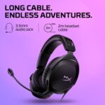 HyperX Cloud Stinger 2 Greatness Refined, Lightweight Wired Over Ear Headset with mic, Swivel-to-Mute Function, 50mm Drivers, PC Compatible - Black (519T1AA) - Image 4