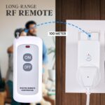 Blackt Electrotech BT16H | 3-Pin Wireless RF Remote Control Power Outlet Switch Socket | 230V 10A Plug with 1 Remote | 100m Range | for Light, Fan, TV & Appliances (1 Socket + 1 Remote) - Image 5