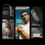 Pebble Newly Launched Arq Smart Bracelet – Digital Display | Heart Rate & SpO2 Monitoring | Sleep Tracker | Sports Modes | Magnetic Strap | Premium Build - Jet Black - Image 3