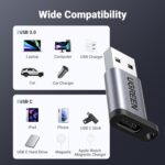 UGREEN 10Gbps USB Adapter 2 Pack, Type C Female to A Male Converter and USB C Male to A Female OTG Cable Thunderbolt 4/3 Compatible with iPhone 17/16/15 MacBook Air/Pro iPad mini Galaxy S25 - Image 5