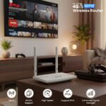 LAPCARE 4G SIM Router with Wi-Fi 6 | Dual Connectivity (SIM + WAN) | Nano SIM Support | MU-MIMO | Beamforming | IPv6 Ready | High Speed 2.4GHz WiFi | Plug & Play for Home & Office - Image 3