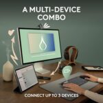 Logitech Pebble 2 Combo, Wireless Keyboard and Mouse, Quiet and Portable, Customisable, Logi Bolt, Bluetooth, Easy-Switch for Windows, macOS, iPadOS, Chrome - Tonal Blue - Image 4
