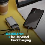 Stuffcool Nemo 10000mAh Compact Magnetic Wireless Charging Power Bank up to 15W for iPhone 20W Built-in Type-C Cable 22.5W USB-A Fast Charging Digital Display BIS CE RoHS Made in India - Image 4