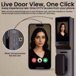 Golens X95 Luxury Smart Digital Door Lock | 9 Ways Unlocking | 3D Face ID | Fingerprint | Mobile App | RFID Card | PIN | OTP, Mechanical Key, Temporary Password, Door Viewer, No Extra Gateway Required - Image 4