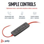 Poly (Plantronics) Blackwire 3220 Stereo Headset, On Ear w/Noise-canceling mic, 118g, Connect to Mobile/Tablet via USB-C/A, Lightweight Metal Headband, Dynamic EQ, Hi-Fi Stereo, Black, 9P7X8AA - Image 4