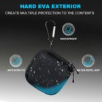 M.G.R.J® Portable Carrying Case Cover for Crucial X9 / X9 Pro / X10 / X10 Pro SSD 1TB 2TB 4TB 6TB 8TB USB 3.2 Portable External SSD Shockproof Water Repellent Storage Travel Bag (Hard|EVA|Black) - Image 4
