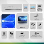 Acer Aspire Lite, AMD Ryzen 7-7730U, 16 GB RAM, 512 GB SSD, Full HD IPS,15.6"/39.62 cm, Windows 11 Home, MS Office, Steel Gray, 1.59 KG, AL15-41, Thin and Light Laptop - Image 3