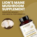 Rooted Active's Lion's Mane Mushroom for Brain Health Support - Mushroom Support for Focus & Memory Function - Immune & Nervous System Supplement | 60 Caps - Image 4