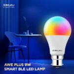 Bajaj 9W Smart LED Bulb |Bluetooth enabled B22D |16 million colors |4 Star Rated | Energy Efficient | Long Life & 240 Volts | 1 Year - Warranty (Pack Of 1 & Multicolour) - Image 3