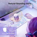 MAONO USB Gaming Microphone with Noise Cancellation, Computer PC Condenser Mic with RGB Light, Mute, Gain, Monitoring for Streaming, Podcast, YouTube, Twitch, Discord, PS5/4, GamerWave DGM20S White - Image 4