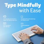 Acer ZenKeys Duo Wireless Keyboard & Mouse Combo | 2.4 GHz + Bluetooth | Rechargeable 500 mAh Type-C | 99-Key Silent Keyboard | 1600 DPI Optical Mouse | 10m Range | Windows/macOS/Linux Compatible - Image 3