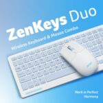 Acer ZenKeys Duo Wireless Keyboard & Mouse Combo | 2.4 GHz + Bluetooth | Rechargeable 500 mAh Type-C | 99-Key Silent Keyboard | 1600 DPI Optical Mouse | 10m Range | Windows/macOS/Linux Compatible - Image 4