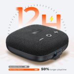 Tribit StormBox Micro 2 Portable Speaker: 90dB Loud Sound Deep Bass IP67 Waterproof Small Speaker Built-in Strap, 12H Playtime Long Battery 120ft for Outdoor Camping Biking (Black) - Image 4