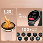 Noise Twist Go Smart Watch 1.39" Display, TruSyncᵀᴹ BT Calling, Glossy Metal Finish, 150+ Watch Faces, IP68, Sleep Tracking, 100+ Sports Modes, Smart Watch for Men and Women (Vintage Brown) - Image 3