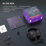 EKSA E900 Wired Stereo Gaming Headset-Over Ear Headphones with Noise Canceling Mic - Red - Image 4
