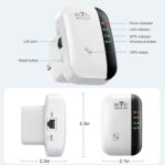 WiFi Extender Signal Booster, Covers Up to 3000sq.ft and 35 Devices, WiFi Range Extender, WiFi boosters for The House,with Ethernet Port, Easy Setup,Router Extender for Wireless Internet - Image 4