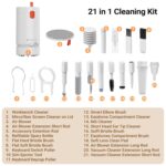 ZEBRONICS CK500 21-in-1 Multipurpose Cleaner kit, Vacuum Cleaner, for Smartphones, Tablets, Cameras, Laptops, Keyboards, Earphones, Refillable Spray Bottle, Type-C Charging (Black) - Image 3