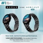 GOBOULT Newly Launched Dire Smartwatch 1.38'' 2.5D Curved HD Display, 500 Nits Brightness, IP67, 250+ Watchfaces, 120+ Sports Modes, AI Voice Assistant, SpO2 Monitoring (Metal Black) - Image 3
