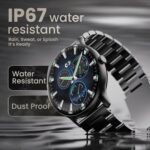 GOBOULT Newly Launched Dire Smartwatch 1.38'' 2.5D Curved HD Display, 500 Nits Brightness, IP67, 250+ Watchfaces, 120+ Sports Modes, AI Voice Assistant, SpO2 Monitoring (Metal Black) - Image 6