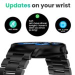 GOBOULT Newly Launched Dire Smartwatch 1.38'' 2.5D Curved HD Display, 500 Nits Brightness, IP67, 250+ Watchfaces, 120+ Sports Modes, AI Voice Assistant, SpO2 Monitoring (Metal Black) - Image 7