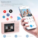 Dual Screen 5K Digital Camera for Vlogging with Fill Light - 80MP, 16X Zoom, WiFi, YouTube/Blogging, Includes 32GB Card & 2 Batteries (X9-Black) - Image 4