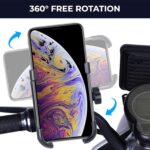 360° Rotating Bike Mobile Holder C1 Bike Mobile Stand Secure & Convenient Phone to Any Angle for Easy Navigation Fits for All Smartphones Black - Image 3
