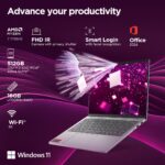 Lenovo IdeaPad Slim 5 Ryzen 7 7735HS (16GB RAM/512GB SSD/Integrated AMD Radeon 680M Graphics/WUXGA IPS Display/13.3" (33.7cm)/Windows 11/Office Home 2024/Backlit KB/Grey/1.15Kg), 83J2000HIN Laptop - Image 4