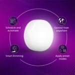 Philips 15-watt Smart Wi-Fi Downlighter | LED Surface Wiz Connected Downlighter Compatible with Amazon Alexa and Google Assistant | Colour : Tunable White, Pack of 1 - Image 4