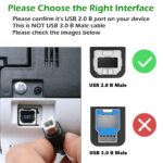 rts High Speed USB 2.0 (1.5 Meter) Printer Cable USB Scanner Cable A Male to B Male Compatible with Printers, Scanner for Canon, Brother, Dell, HP, Samsung, Lexmark, Panasonic 2 Year Warranty. - Image 4