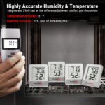 ThermoPro TP49 Digital Hygrometer Indoor Thermometer Humidity Meter Room Thermometer with Temperature and Humidity Monitor Mini Hygrometer Thermometer - Image 4