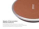 Nillkin Magic Disk III Leather Coated Qi Wireless Charger Dock Station - Brown - Image 4