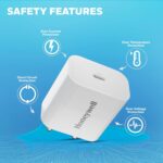 Honeywell Zest PD 20W Type-C Charger Adapter with PPS, Ultra-Fast Charging, PD 3.0, BIS Certified for iPhone 17/17 Air / 17 Pro / 17 Pro Max, Samsung Galaxy, Pixel, iPad, AirPods & More - Image 4