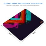 Tizum Mouse Pad/Computer Mouse Mat with Anti-Slip Rubber Base | Smooth Mouse Control | Spill-Resistant Surface for Laptop, Notebook, MacBook, Gaming, Laser/Optical Mouse, 9.4”x 7.9”, Multicolored - Image 3