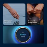 Noise LUNA Ring (Buy Sizing Kit First) - Most Accurate Smart Ring, Track Sleep, Activity, Readiness, Stress, Menstrual Health And More - Upto 6 Days Battery - Size 12 - Midnight Black - Image 5