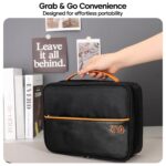 Sounce Double Layer Nylon Gadget Organizer Case – Electronic Accessories Storage Pouch for Cables, Chargers, Power Banks, Hard Disks & More – Travel Utility Bag – 27 x 20 x 9 cm - Image 6