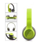 icall Wireless Bluetooth Headphones with Microphone, Over-Ear (Green) - Image 3