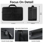 Sounce Durable Hard Shell Water-Resistant Carry Travel Bag for PlayStation 5 Disc and Digital Console Accessories Protective Storage Case (Not for PS5 Slim) - Image 5