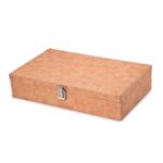 Men's and Women's Watch Box Holder Organizer Case In 12 Slots of watches In PU Leather (Beige) - Image 3