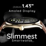 Pebble Royale Legend | 1.43" AMOLED Display | Ultra-Slim Premium Build | Always-On Display | Bluetooth Calling | Health Tracking & Smart Features (Brown) - Image 4