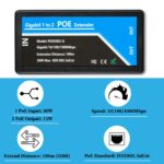 HANUTECH Gigabit PoE Extender, 1-in 2-Out, 1000Mbps, 100m Range, 30W Input, IEEE 802.3af/at, Plug and Play - Image 3