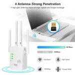 WiFi Amplifier Extender Powerful Repeater for Home Repeater Range Signal Extender Internal Enhancer 5Ghz + Bluetooth USB 5.0 Transmitter Extension Extend Fiber Mesh Dual-Band 1200Mbps - Image 3